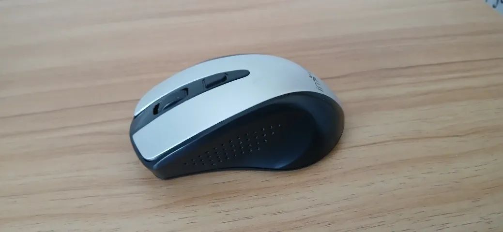 Mouse Óptico Inova Prime Prata e Preto - Foto 2