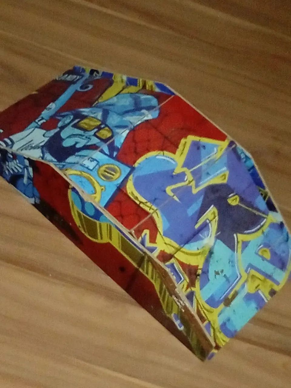 Pista skate de dedo fingerboard usada