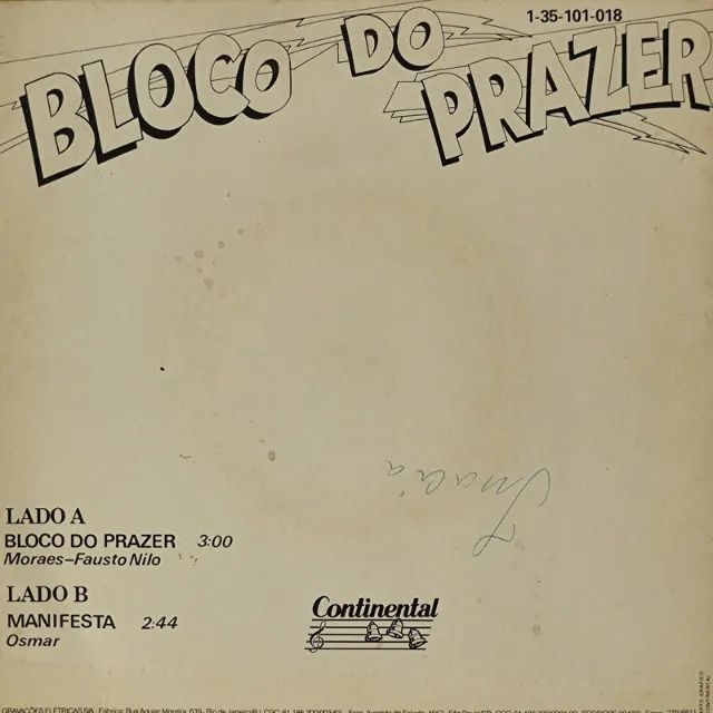 disco de vinil compacto armandinho e o trio elétrico viva dodô e osmar - bloco do prazer - Foto 2