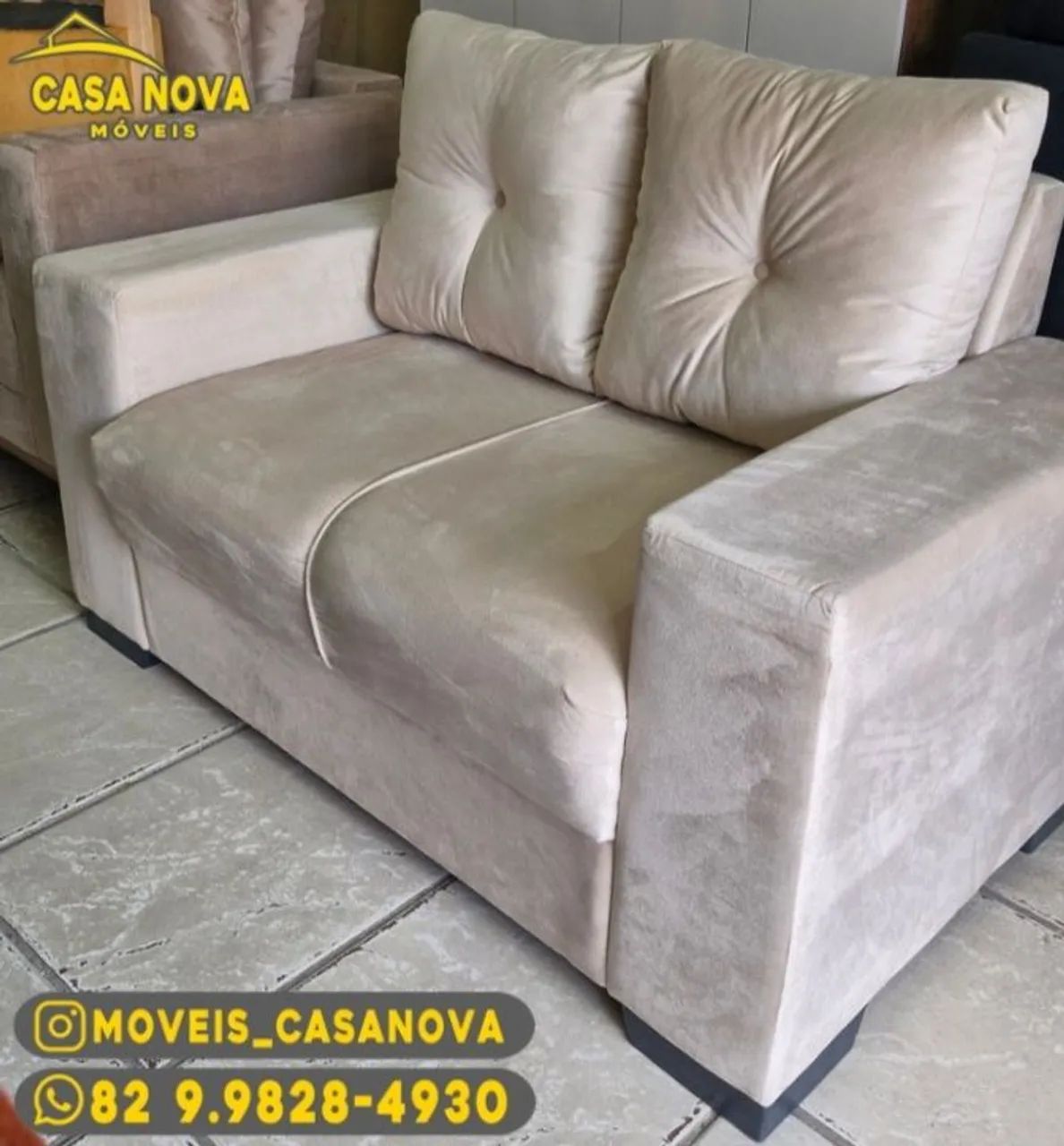 Sofá 2 Lugares Casal Nova - Conforto e Elegância para sua Casa
