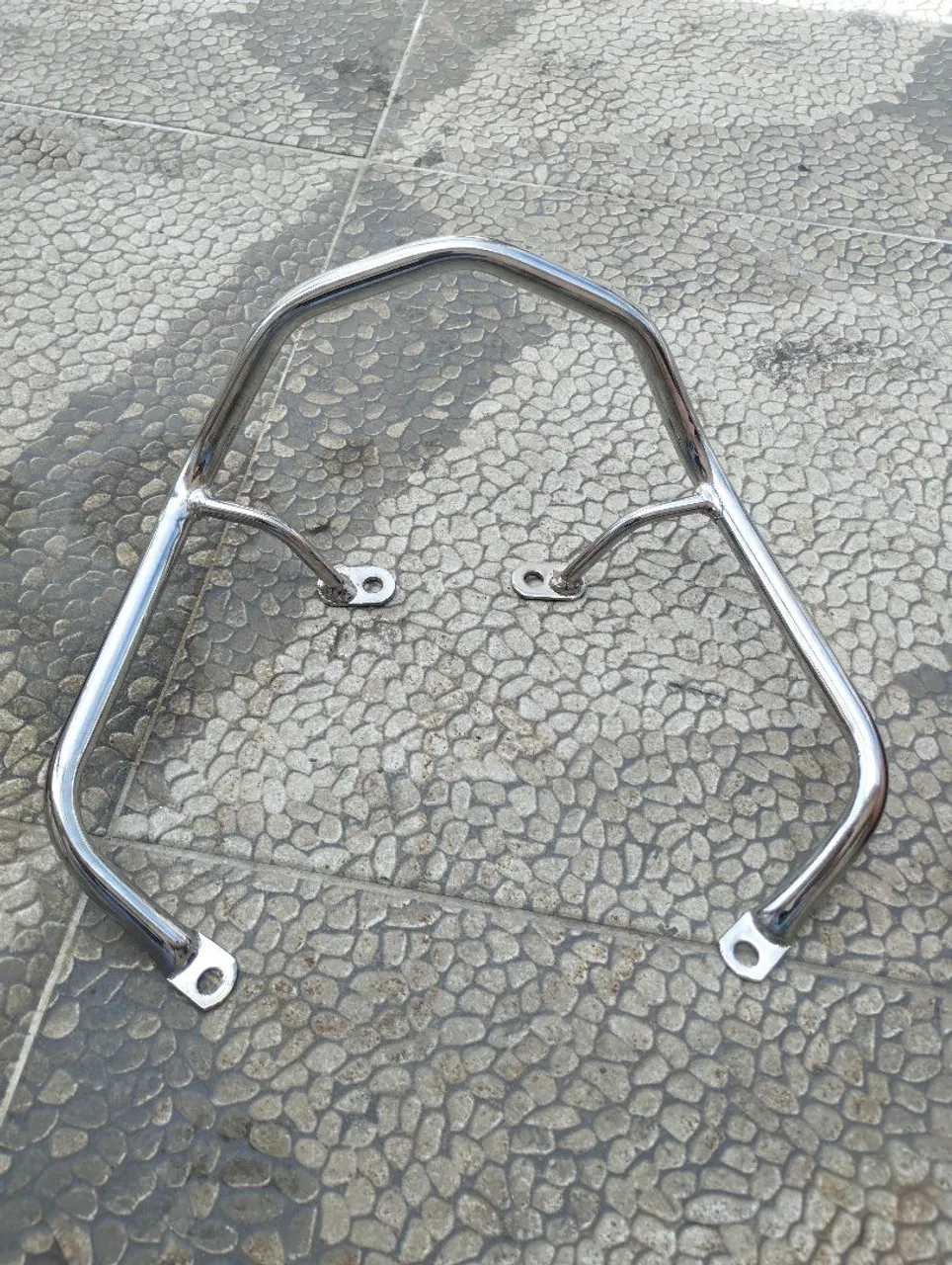 Suporte/Alça Traseira Cromada p/ Moto