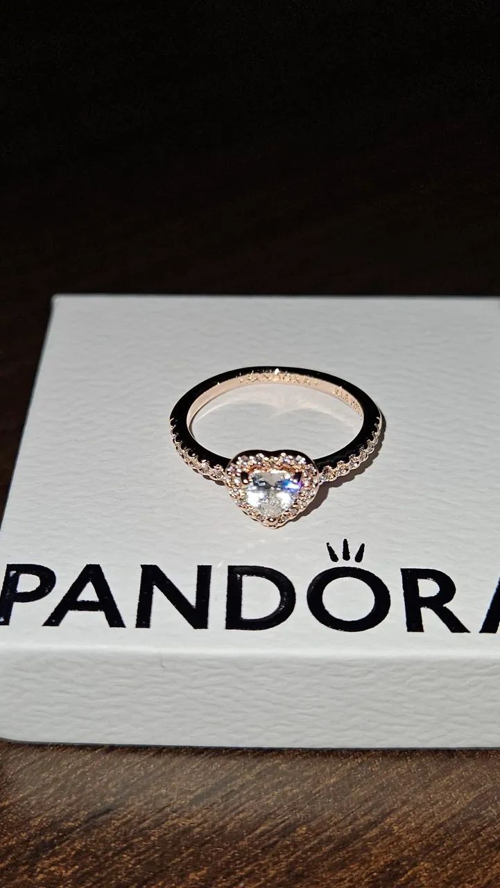 Anel Pandora Ouro Rosé tamanho 52