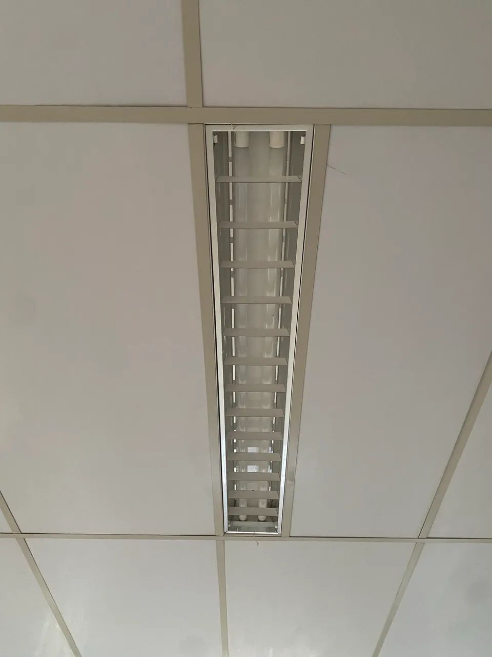 Luminária calha comercial 120x60 6unidades