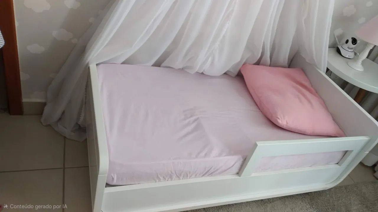 Berço e Mini Cama Branco - Excelente Qualidade - Foto 3
