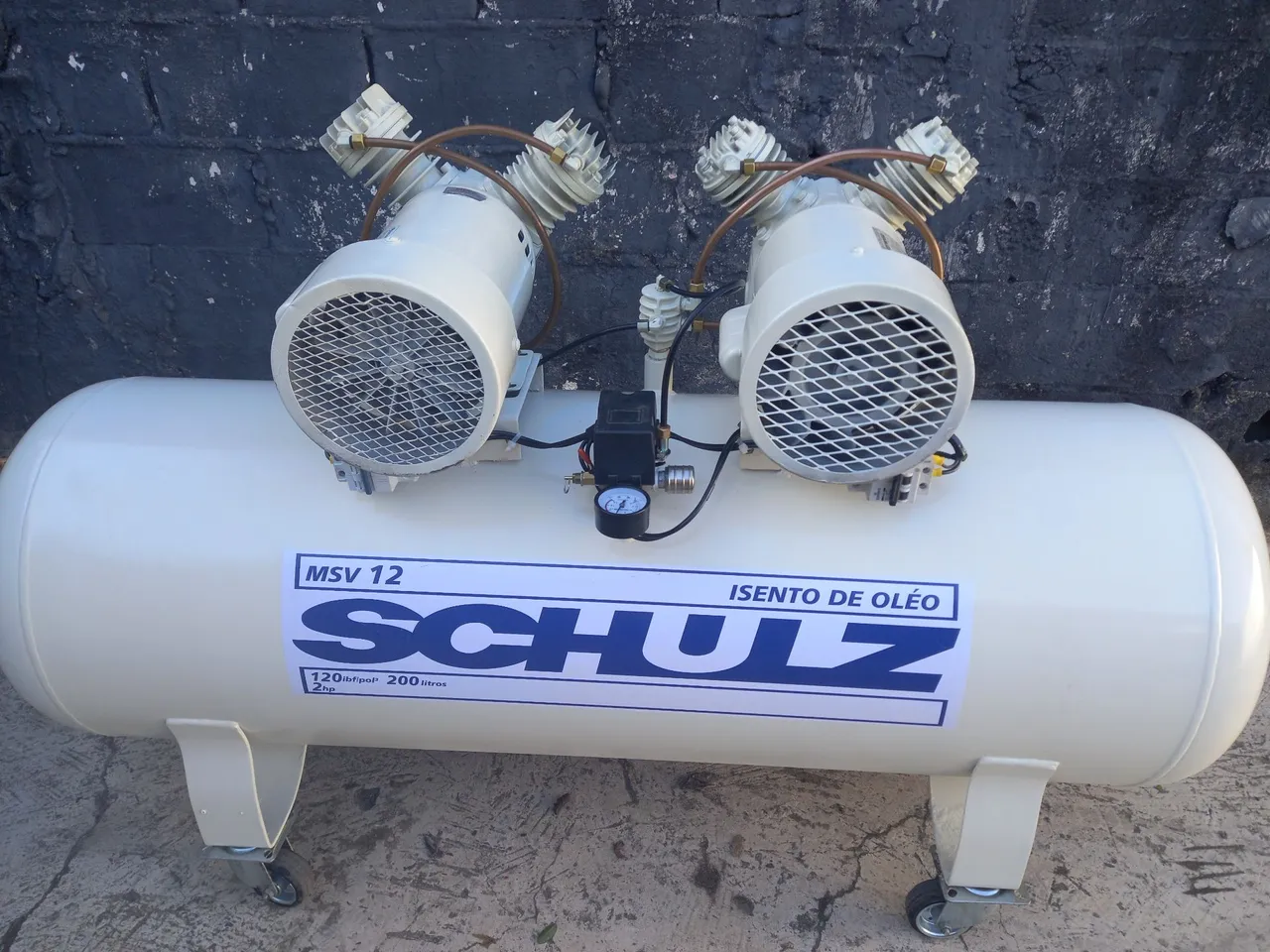 Compressor de Ar Schulz MSV 12 Isento de Óleo