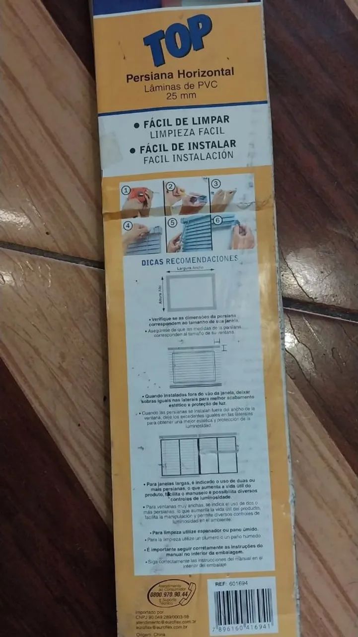 Persiana Horizontal TOP - 25mm - Fácil de Limpar e Instalar!k