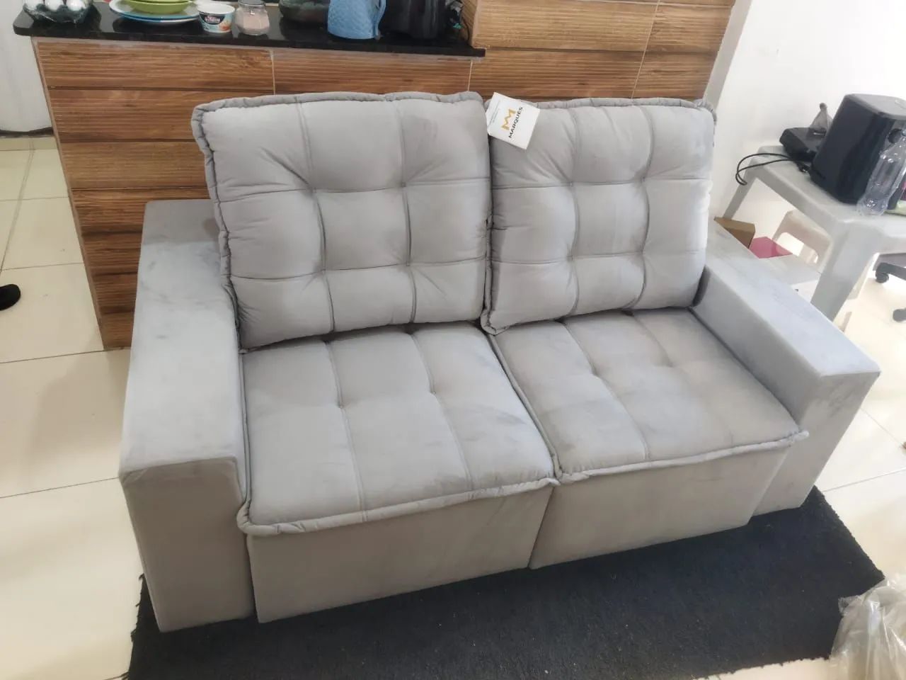SOFÁ RETRÁTIL MARQUES 180 C/ MOLAS VELUDO 