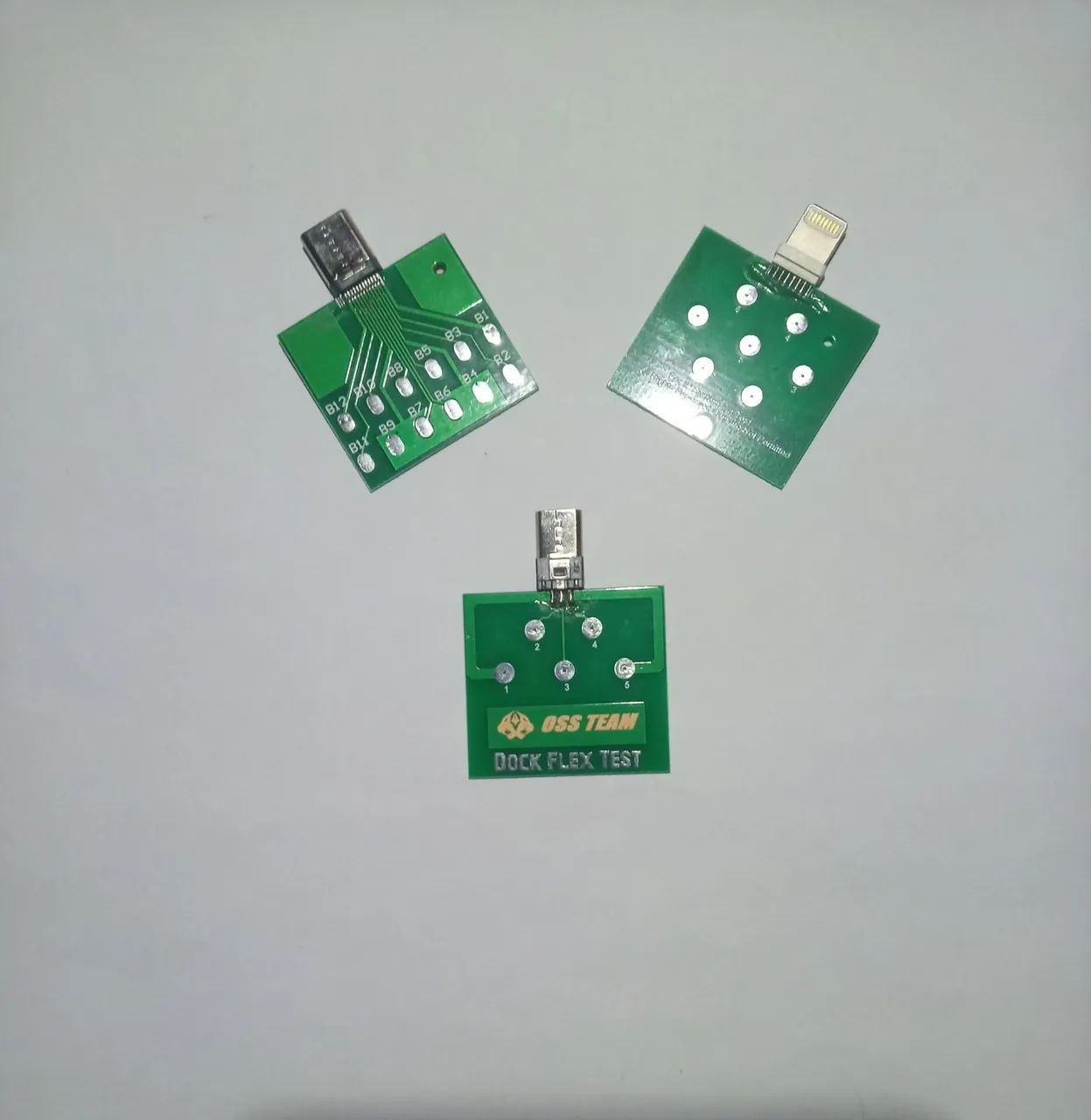 03 Placas Dock Flex Tester (Micro/Tipo C e Iphone)