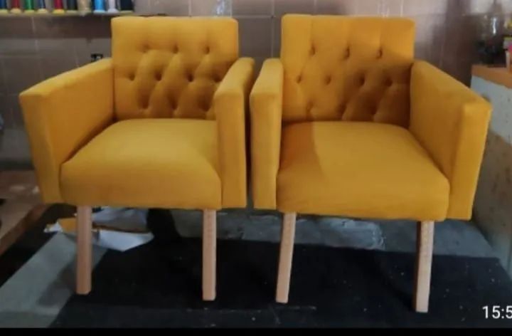 Poltronas Amarelas - Conforto e Estilo!