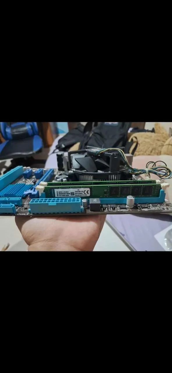 Placa-mãe ASUS B75M-A, Memoria ram e Processador - Foto 2