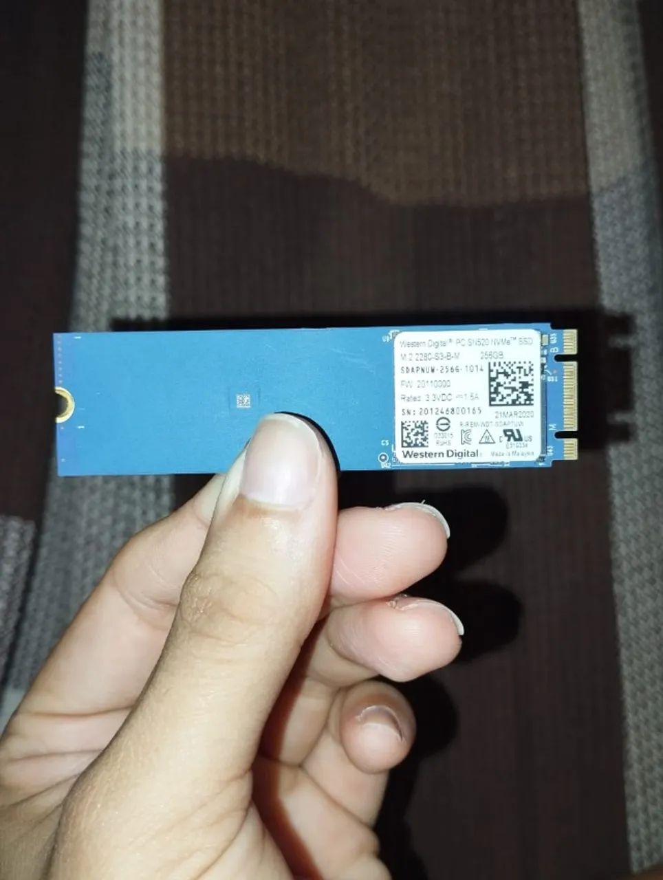 SSD WD Blue SN520 256GB NVMe M.2  - Foto 2