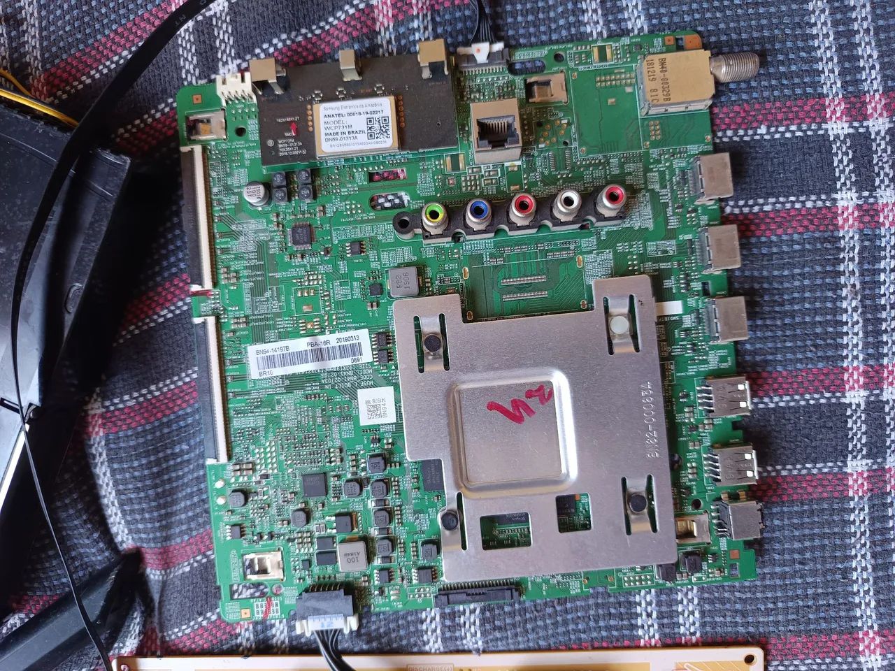 Originais tv Samsung: Placas, cabo pés e auto falantes. Ótimo estado  - Foto 2