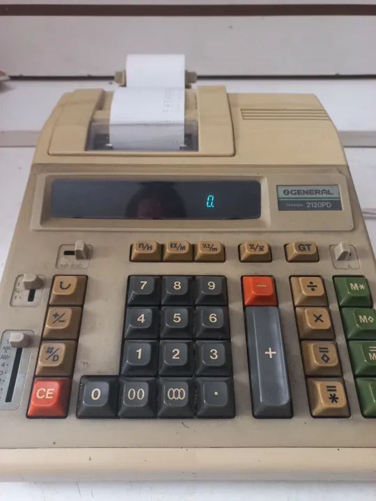 Calculadora  antiga - General 2120PD - Foto 4