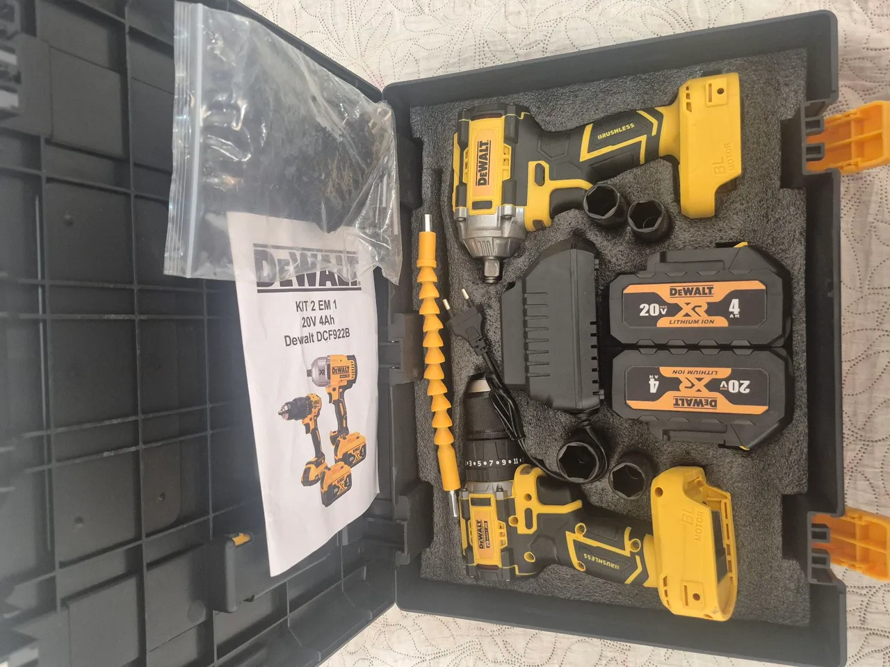 Kit Ferramentas DeWalt 20V 4Ah - Completo