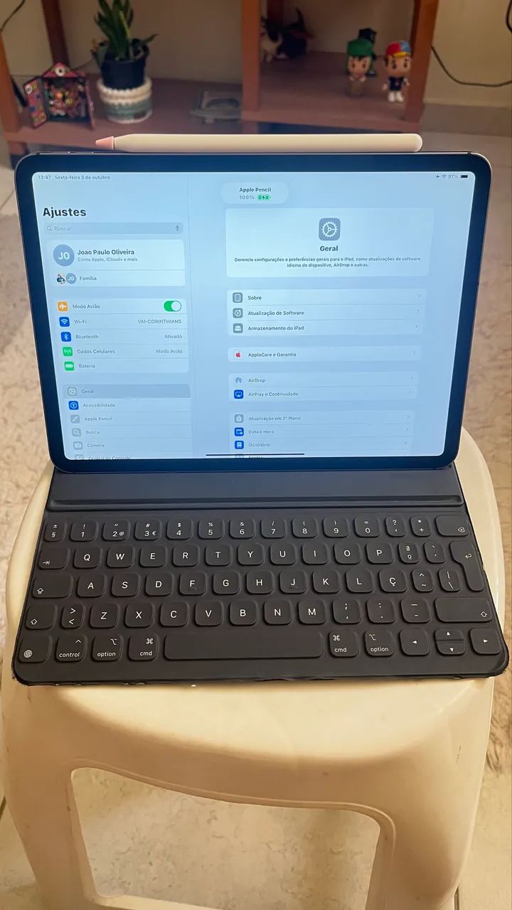 ipad 11 pro Mais pencil e teclado64312420689411120
