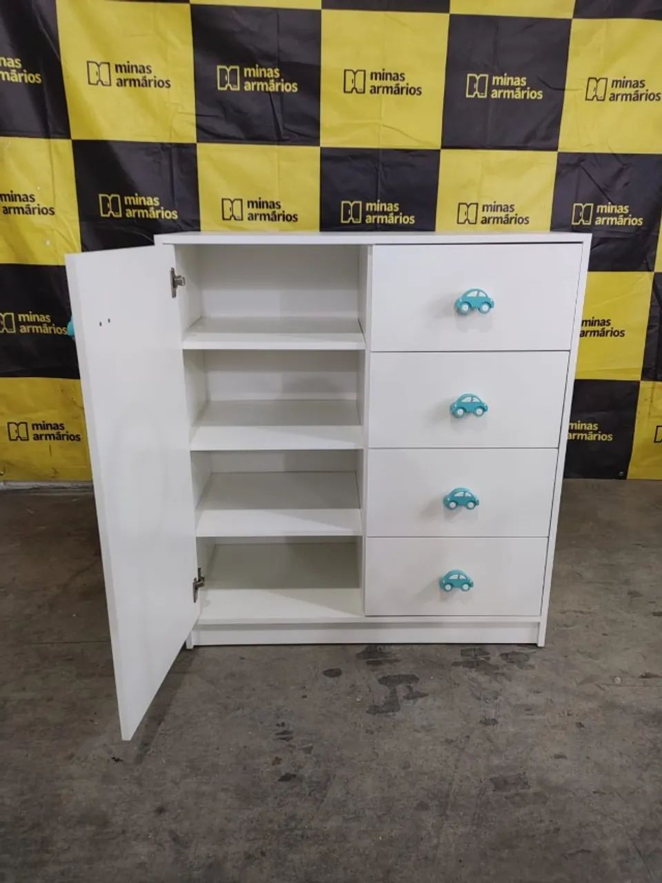 Guarda roupa e comoda infantil *Pode alterar os puxadores* - Foto 3