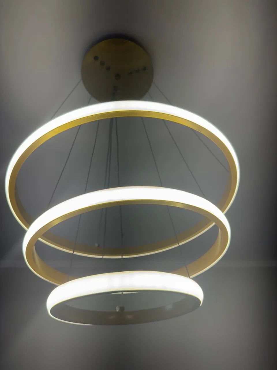 Lustre Led (Led frio e quente) Moderno Circular LED Pendente - Foto 2
