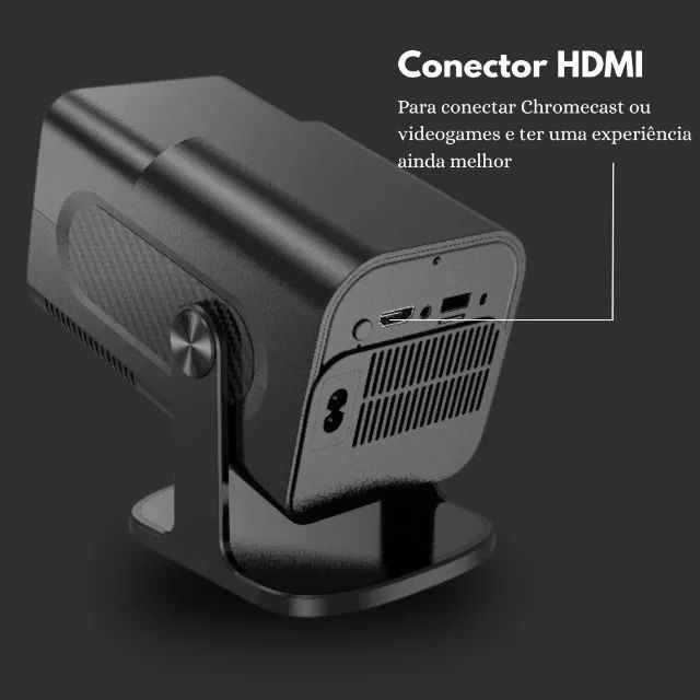Projetor HY320 4k Full HD Wi-fi Android 11 Novo - Foto 5