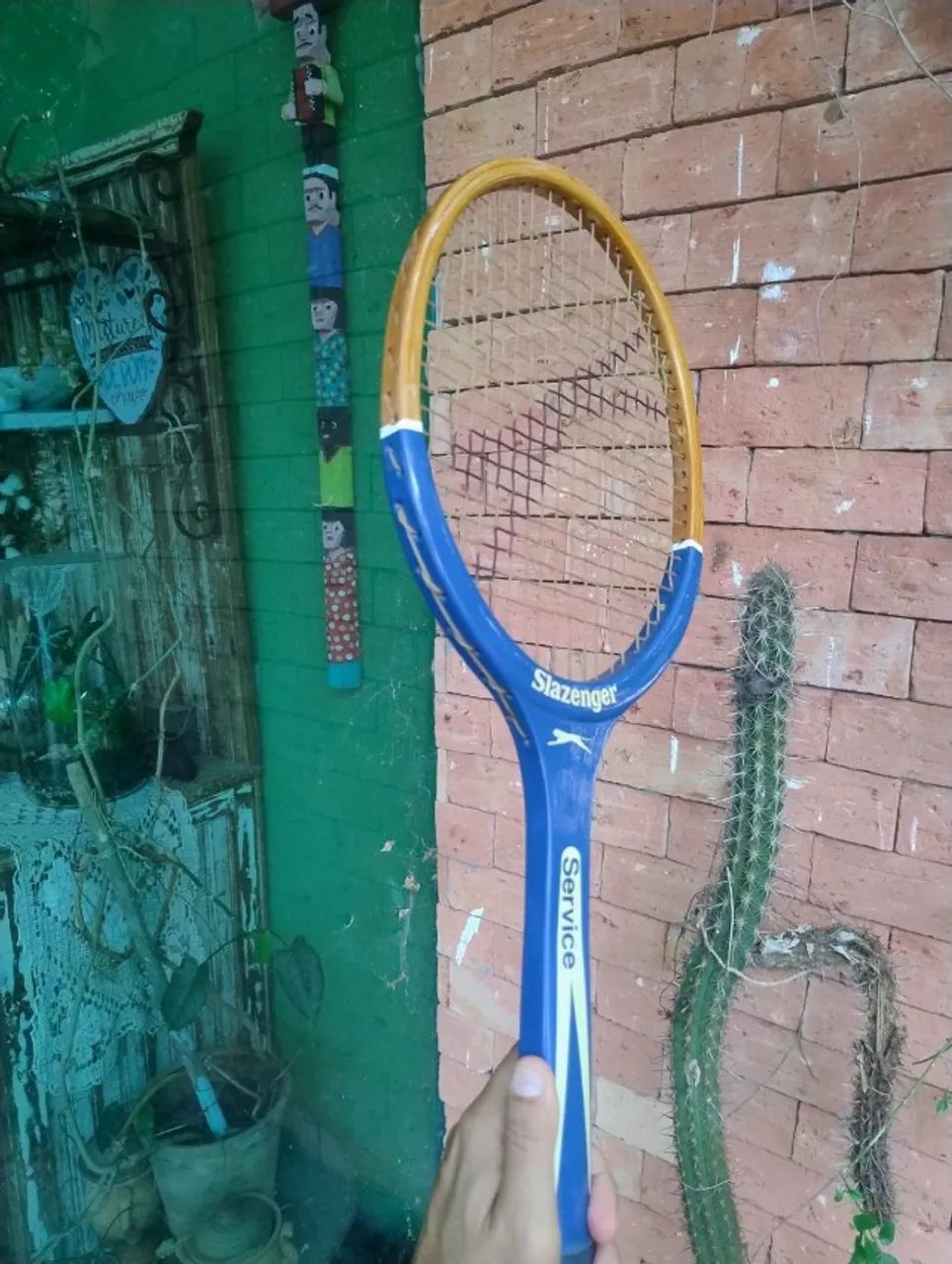 Raquete Antiga de Madeira - Rara para Amantes e Colecionadores - Foto 4