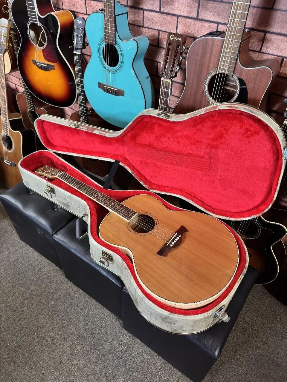 Violão Tagima Florens Jumbo tampo sólido fishman elixir ANALISO TROCAS - Foto 3