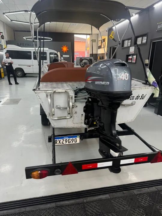 Barco ecologia com carretinha nova  - Foto 12