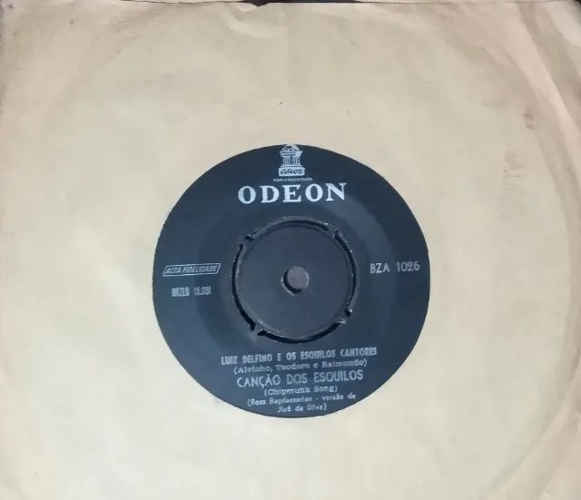 Vinil de 1959 "Luiz Delfino e os Esquilos Cantores" - É Vintage