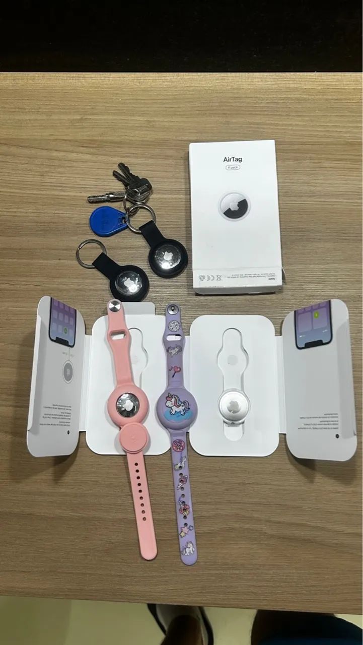 AirTag Apple + Acessórios (Chaveiro e Pulseira) - Foto 3