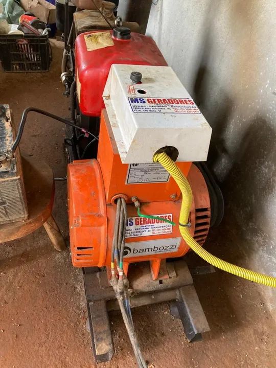 Grupo Gerador Motor Tramontini Diesel Alternador Bambozzi 20 kva monofásico painel c/ QTA - Foto 3