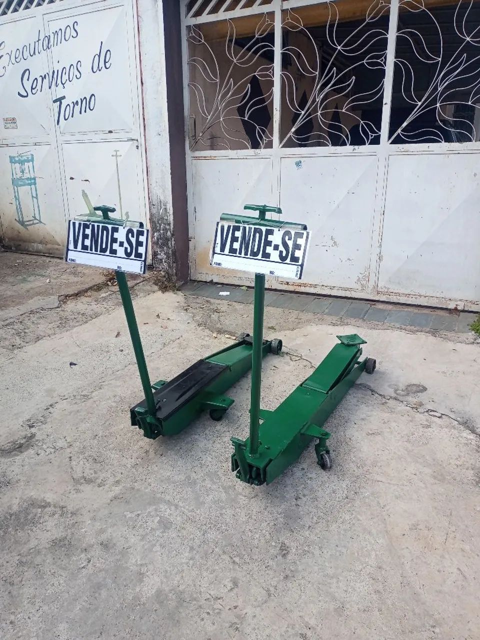 Jogo de 2 macacos hidráulicos para oficina