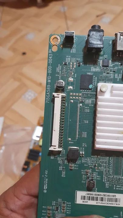 Placa principal tv aoc-43s5195/78 mais placa fonte.Obs: compare sua lvds se é igual a foto - Foto 2