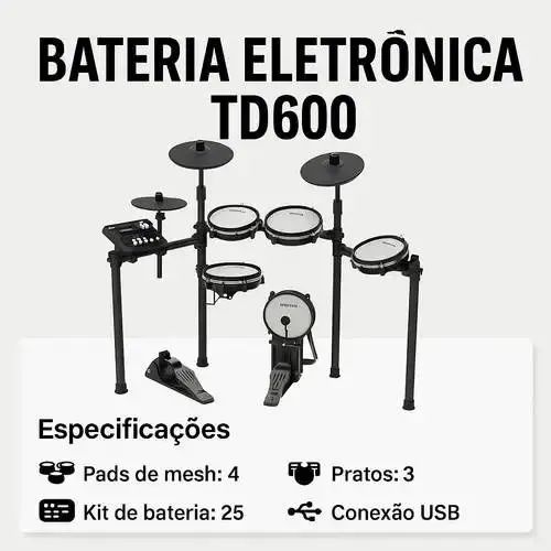 Bateria Eletronica Trigger Td600 - Foto 3