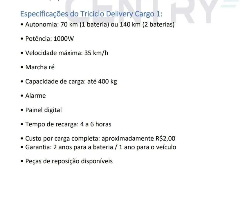 Triciclo Elétrico Delivery  - Foto 4