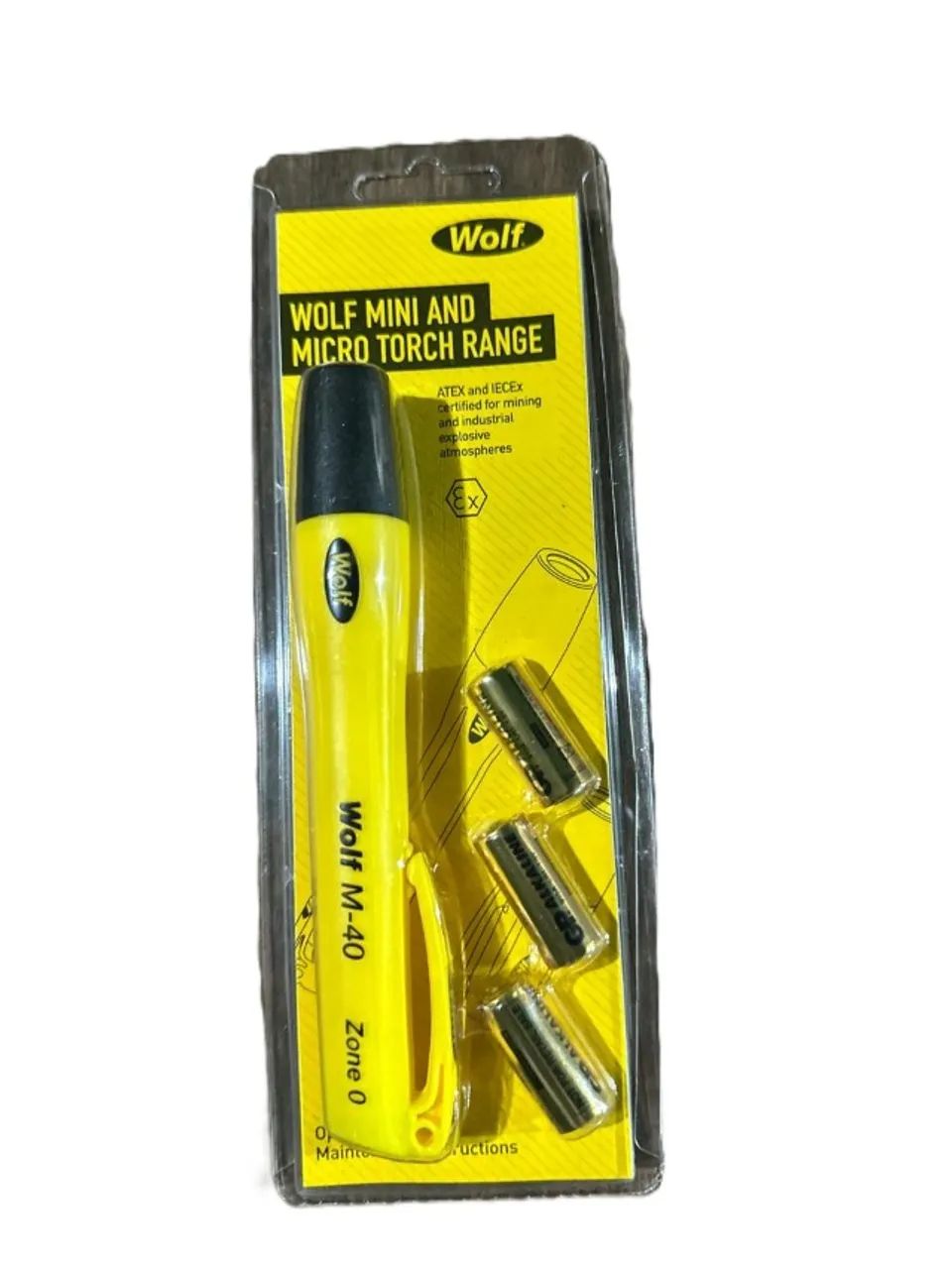Lanterna Wolf M-40; Zona 0; Atex, Iecex