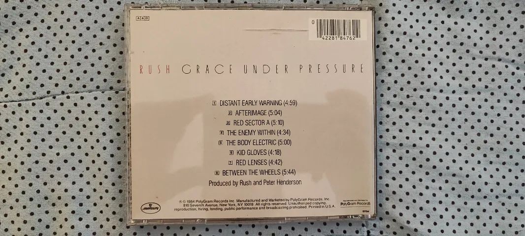 CD Rush - Grace Under Pressure (Importado) - Foto 2