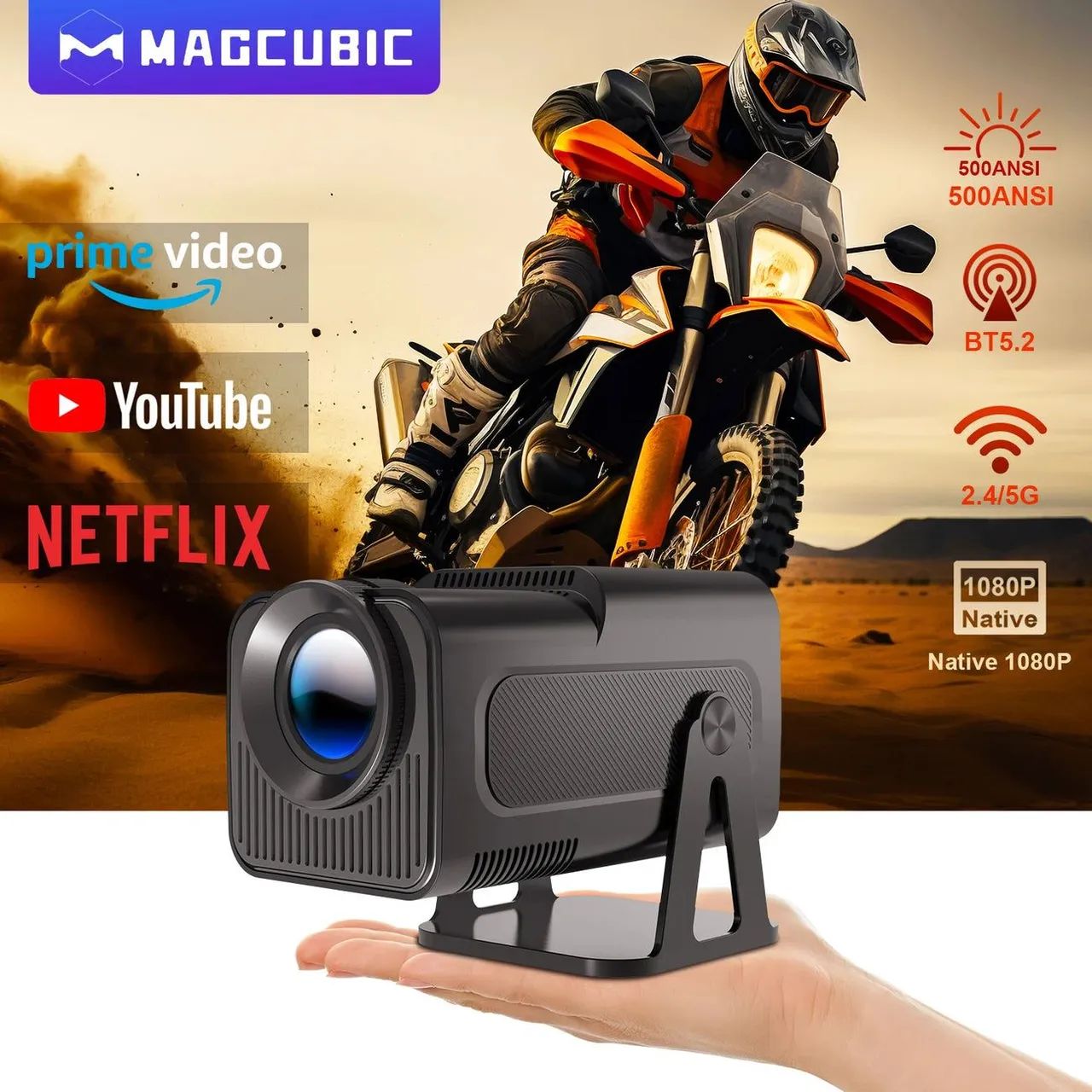 Projetor Magcubic Hy320 NTV Full HD 500 ANSI!  - Foto 3