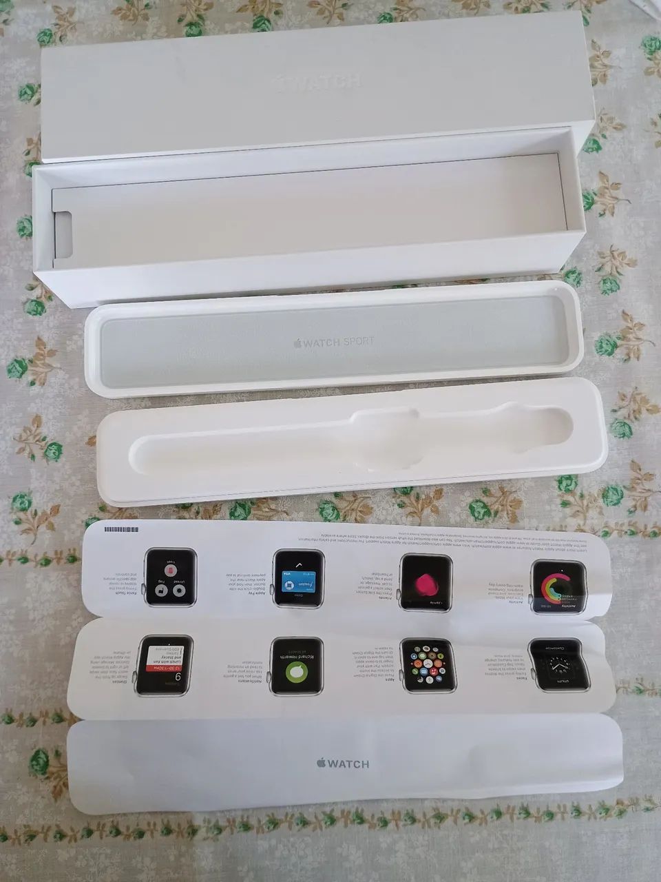 Caixa vazia Apple Watch Sport