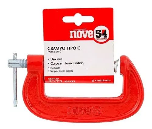 Grampo sargento (tipo C), 2", NOVE54 - Foto 3
