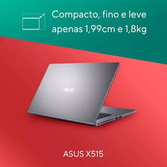 Notebook ASUS Intel N4500 4GB Ram 128GB SSD Windows 11 Home 15,6 X515KA Loja Coimbra - Foto 6