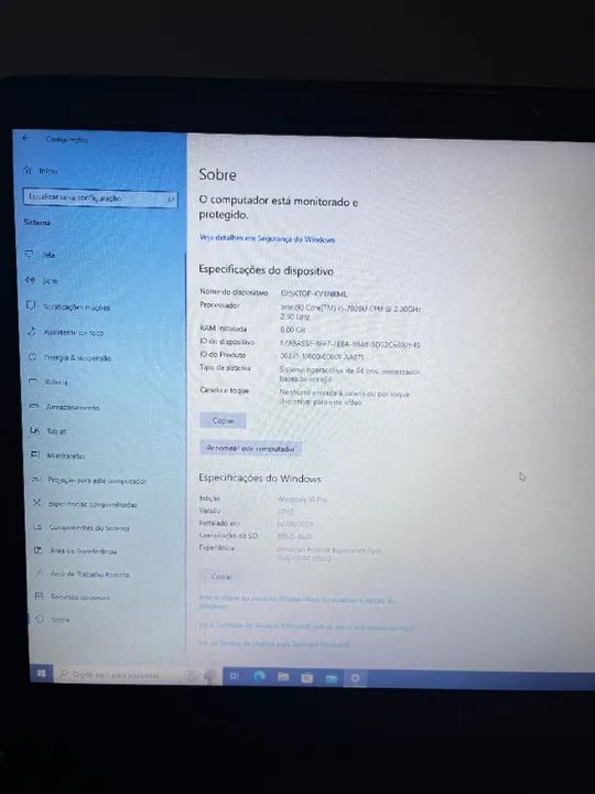 Notebook Samsung 7ª geração 8GB Ram e 240gb SSD - Foto 4