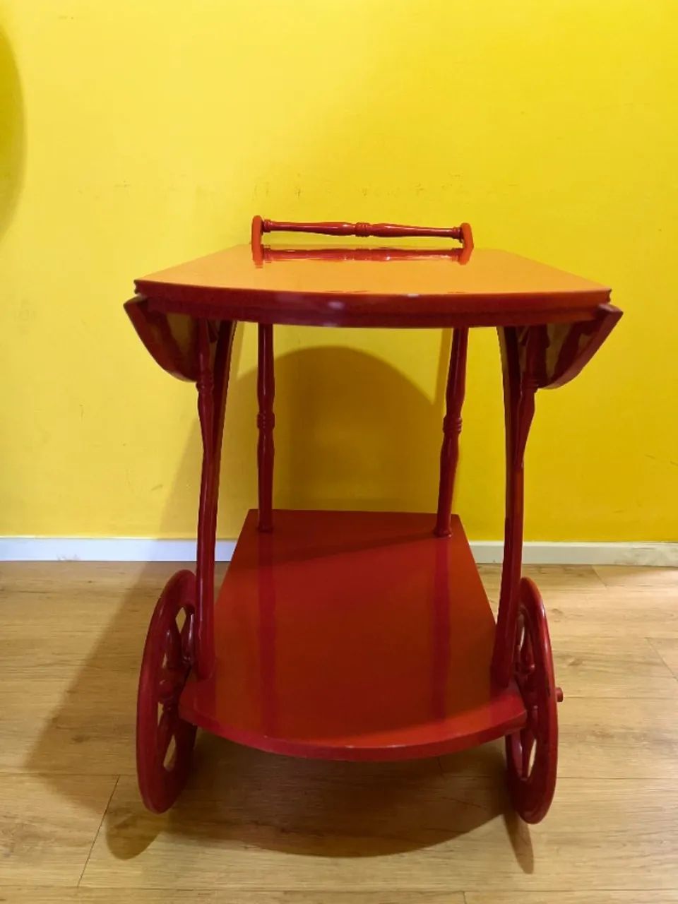 Carrinho de Chá Inglês (Restaurado e laqueado) - Foto 2