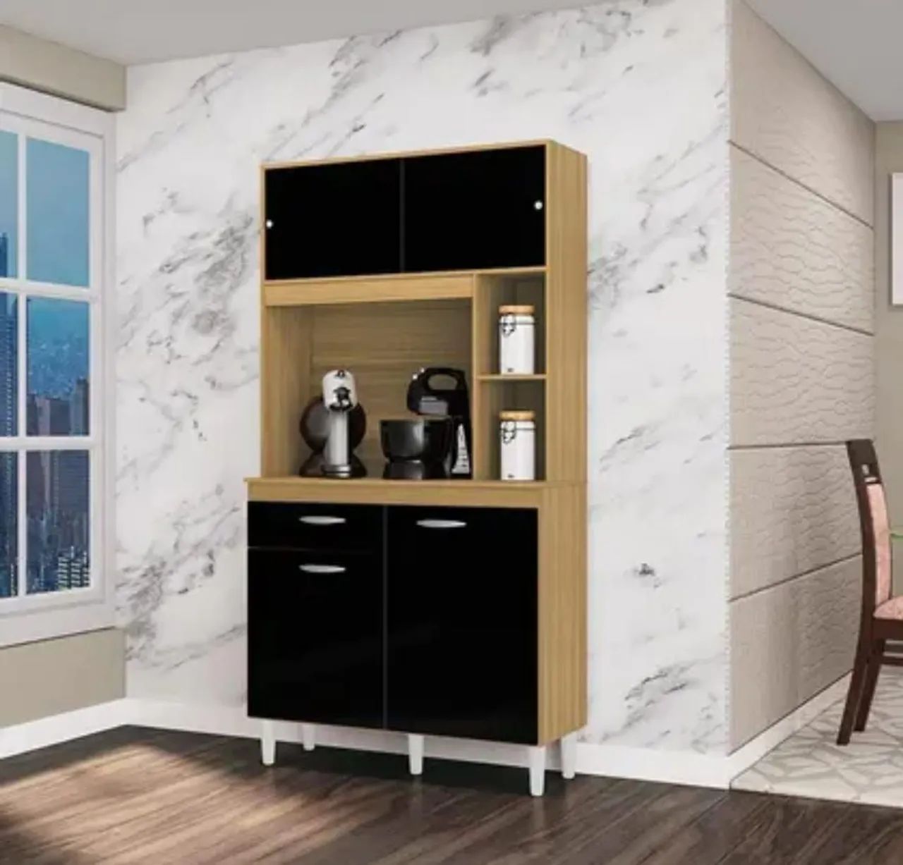 Armário de Cozinha Compacto com Design Moderno - Foto 2
