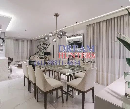 Apartamento NOVO de 99.62m² no bairro Cabral, com 3 quartos (1 suíte), 3 banheiros e 2 vag - Foto 2