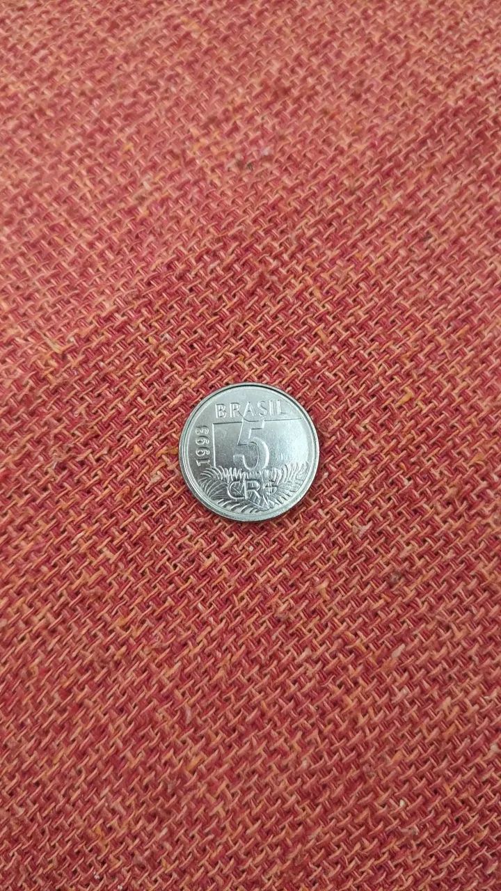 Moeda 5 Cruzeiros Brasil 1993