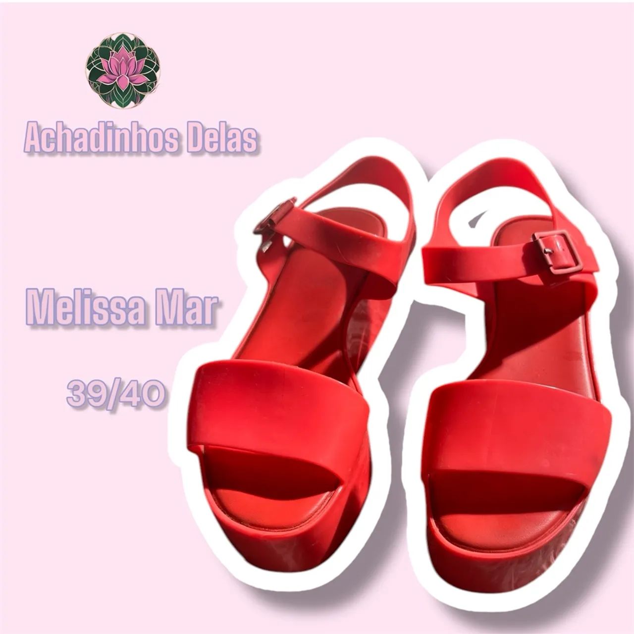 Sandália Melissa Mar laranja vibrante 39/40