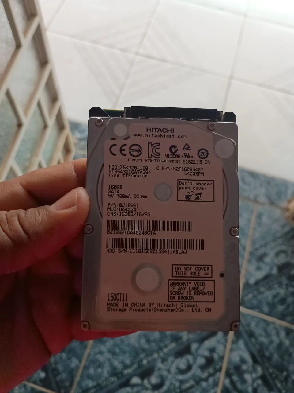 HD interno 160GB Hitachi 5400RPM para Xbox 360