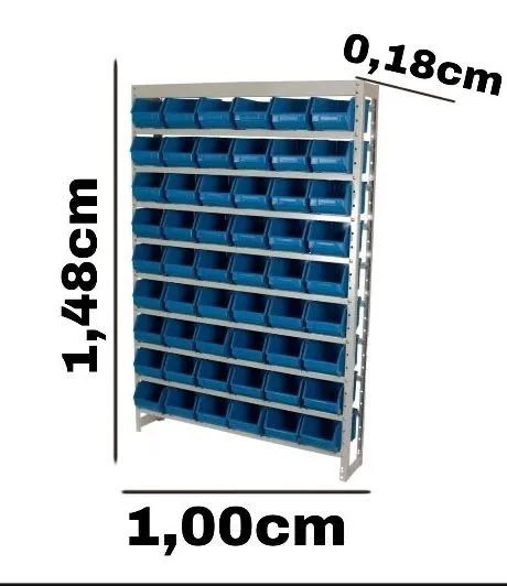 Estante Gaveteiro Caixa Box com 54 Gavetas n°05 - 1,48x1,00x0,18m  FAZEMOS ENTREGAS - Foto 2