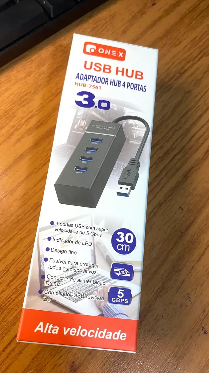 Hub 4 portas USB 3.0