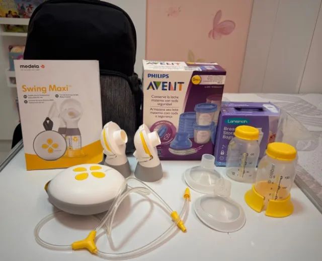 Medela Bomba Tira Leite Elétrica Dupla Swing Maxi? Bateria Interna Embutida 