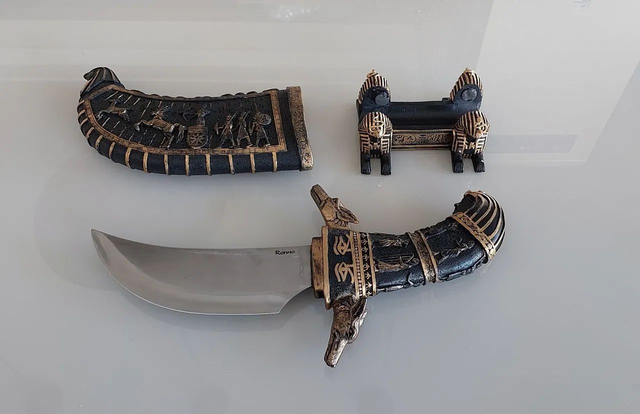 Adaga estilo Egípcio com suporte - Foto 3