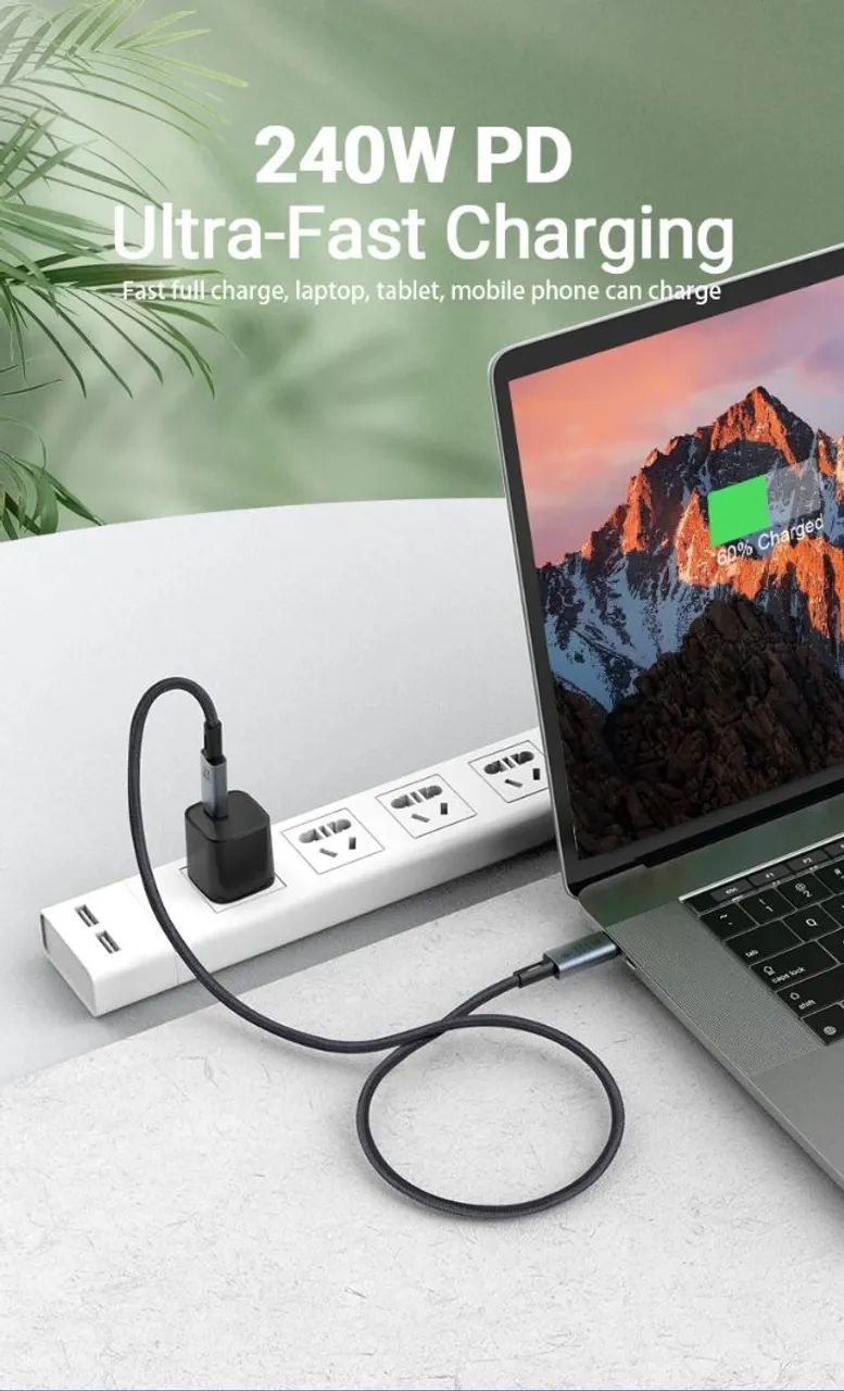 Cabo USB 4.0 40Gbps 240W 8K. - Foto 5